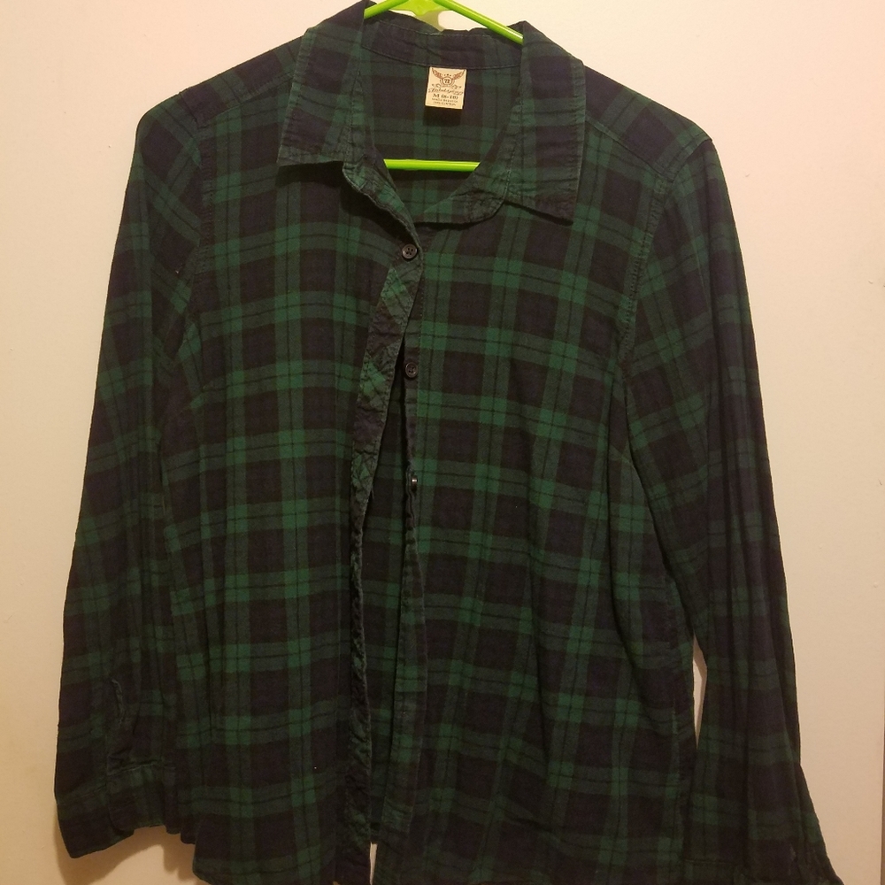 Blue/Green Plaid Shirt